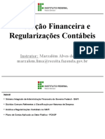 Execucao Financeira e Regularizacoes Contabeis