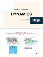 Mechanics For Engineers DYNAMICS Chapter