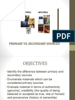 Primary vs. Secondary Sources4