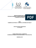 Evaluacion Maestria Internacional Gobierno Electronico y Acceso A La Informacion