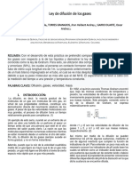 Informe Difusion de Gases