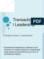 Transactional Vs Transformational Leadership