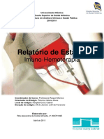 Relatorio Imunohemoterapia PDF