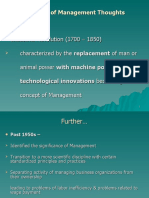  Evolution of Management Thought.