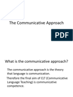 The Communicative Approach