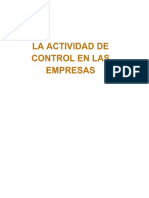 La Actividad de Control en Las Empresas