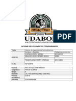 Informe Experimento Fisicoquimico Udabol 2019 Ing Petrolera PDF