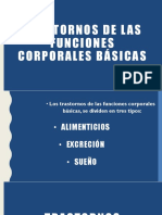 Trastornos de Las Funciones Corporales Básicas