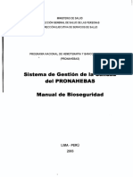 Manual de Bioseguridad Banco de Sangre PDF