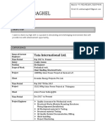 CV of Vaibhav Baghel