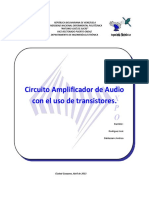 Circuito Amplificador de Audio Con El Uso de Transistores