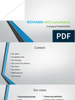 Company PPT - Ridhama