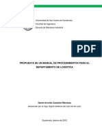 Manual de Procedimientos Logistica PDF