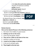 Adverb Phrase & Clause