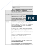 Key Assessment Parabola Lesson Plan Revised