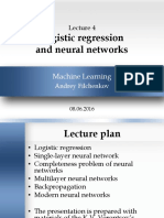 Lec-04-Logistic Regression and Neural Networks PDF