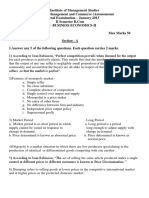 Answer Key Business Economics-II