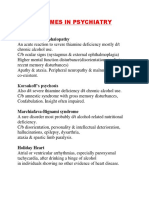 Syndrome in Psychiatry