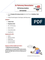 Cardio Pulmonary Resuscitation CPR PDF