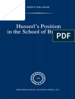 (Phaenomenologica 150) Robin D. Rollinger (Auth.) - Husserl's Position in The School of Brentano-Springer Netherlands (1999)