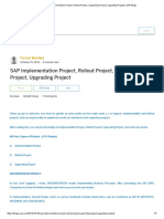 SAP Implementation Project, Rollout Project, Supporting Project, Upgrading Project - SAP Blogs PDF