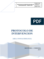 Protocolo de Intervencion Fonoaudiologia Cerfip