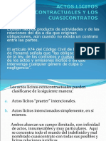 Actos Ilicitos Contra y Extra Contractuales y Los Cuasicontratos