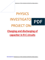 Charging & Discharging of Capacitor in RC Circuits - CBSE Class 12 Physics Investigatory Proj..