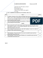 Course: Maximum Marks: 100: Computer Aided Machine Drawing