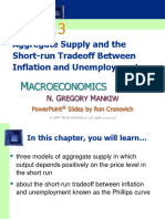 Aggregate Supply and The Short-Run Tradeoff Between Inflation and Unemployment