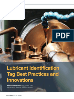 Lubrication Identification Tag Best Practices and Innovations