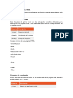 Etiquetas Básicas de HTML