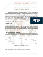 CFD Analysis of Wind Turbine Blade: H. V. Mahawadiwar, V.D. Dhopte, P.S.Thakare, Dr. R. D. Askhedkar