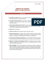 Fórmulas y Ejemplo de Crédito de Consumo 2019 