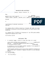 Modèle de Contrat