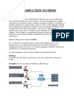 Introduction To Dbms