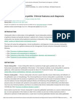 Acute Calculous Cholecystitis - Clinical Features and Diagnosis - UpToDate