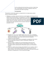 A. Classification of Parasites