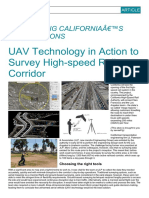 Uav Technology in Action To Survey High Speed Rail Corridor