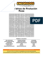 Revolución Rusa Sopa de Letras