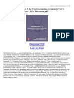 Introduccion A La Macroeconomia Avanzada Vol I Crecimiento Econ Omico