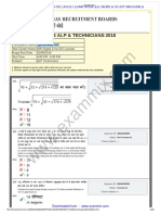 RRB ALP CBT 1 PAPER 31 Aug 2018 Shift 03 PDF