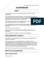 Guaifenesin: What Is in This Leaflet