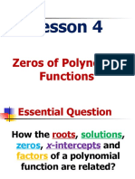 Zeros of Polynomial Function