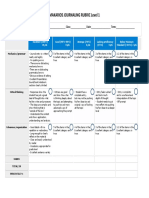 Makarios Journaling Rubric Level 1