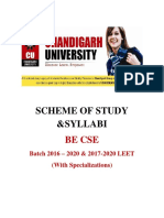 Scheme of Study &syllabi: Be Cse