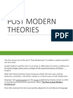 Post Modern Theories