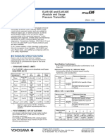 General Specifications: EJA510E and EJA530E Absolute and Gauge Pressure Transmitter