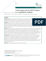 Why Physicians and Nurses Ask (Or Don 'T) About Partner Violence: A Qualitative Analysis