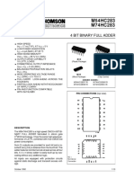 M54HC283 M74HC283: 4 Bit Binary Full Adder